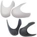 WesMouning 2 Pairs Shoes Crease Protecter for Air Force 1  Sneaker and Casual Shoe Anti Creases Guard  Men's 7.5-13(Black+White)