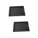 Yardwe 2 Pcs Grill Plate Cast Iron Barbecue Pan Steak Accessories Grilled Barbecue Iron Plate BBQ Iron Plate Nonstick Bakeware Non Stick Baking Pan Barbecue Plate Household Items Square