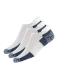 Thorlos J Max Cushion Running Rolltop Socks White/Navy (3 Pairs) Large