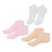 DRESSOOS Female Socks 3 Pairs moisturizing Socks Non Socks Aloe Socks spa Socks spa Gel Socks Foot Care Foot Socks Lotion Socks Silicone Socks Foot Care Miss Sebs Heel Casual Socks