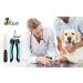 Dudi Dog Nail Clippers and Trimmers with Quick Safety Guard - Grooming Razor Sharp Blades & Nail File for Small Medium Large Breeds (Large & Medium) - Black - Buy Online on GoSupps.com