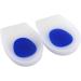 Buy Silicone Oblique Heel Pads for Men & Women - Shock Absorbing Two-Color Design - Size L (40-45) - Blue - Buy Online on GoSupps.com