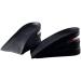SINY 3-Layer Shoe Insoles Height Increase Taller Pad Air Cushion 6cm (2.5 inches) - Black | Men Women - Buy Online on GoSupps.com