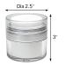 Airless Cosmetic Container - Refillable Creams, Gels & Lotions - Leak Proof TSA Approved Jar (1.7 oz) - Buy Online on GoSupps.com