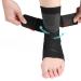 Adjustable Ankle Support Brace - Breathable & Comfortable for Running Basketball Sprains - Unisex X-Large (Black - Buy Online on GoSupps.com