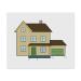 2 x Microfiber cleaning cloths "House with green door" (LC00020154)