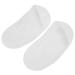 Silicone foot protection silicone socks breathable and desodorizing soft shock-damping and comfortable with a considerate design for moisturizer (white large size)