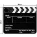 Sedremm Dry Erase Director's Film Movie Clapperboard Slate for Film TV MovieCut Action Scene (10x12in/24.5x30cm) White Clapboard and Colorful Stick - Buy Online on GoSupps.com