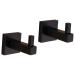 Alipis 2pcs Towel Hook Wall Mounted Towel Holder Coat Hook Towel Hanger Clothes Hook Accessories Matte mediumx2pcs Blackx2pcs