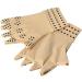 Compression Gloves for Arthritis Relief - Magnetic Fingerless Hand Support for Joint Pain - Nude Color - Buy Online on GoSupps.com