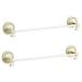 STOBAZA Towel Rod 2pcs Cream Towel Holder Bathroom Rack Organizer Towel Rack No Trace Stickers Double Pole Bath Towel