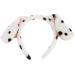 Valiclud dalmatian brown rabbit ears headband cartoon puppy ears animal hair dog ears costume for dog party decorations christmas costume white