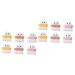 FRCOLOR Baby Puff 12 Pcs Powder Puff Makeup Cosmetic Cushion Makeup Sponge Makeup Puff for Fundation Air Puff Sponge Round Cotton Pads Makeup Wedges Mix Woman Puffs