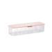 AirTime storage organizer for colored contact lenses disposable contact lenses donor transparent plastic box for all brands daily lenses (pink)
