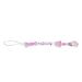 Clip Holder Toy  Washable Clip Teething Toy Cartoon Silicone for Shower Gift for Toddlers(Purple)