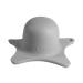 Kindsgut shower aid for children from silicone in a cute naval estate shape elegant design support for hair unisex free from BPA light gray