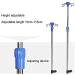 Adjustable Height IV Pole for Wheelchair 4 Hook Iv Bag Holder Stand Stainless Steel for Hospital and Home Care - Buy Online on GoSupps.com