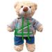 Crocodile Hoodie Outfit - Teddy Bear Clothes Outfit - 16"/40cm - BEAR NOT INCLUDED 16" Crocodile Outfit