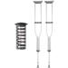 Crutches for Adults Underarm Crutch Underarm Crutches Crutches Elderly Elderly Cane Telescopic Walking Stick-Slip Disabled Great for Travel or Work (Spring A Loaded) Lucky Star Spring Two loaded