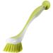 Dish Washing Space Saving Multifunction Scrub Pan Pot Sink Cleaning Brush Vertical Long Handle Home Suction Cup Tool Kitchen(Random Color) Professional Processed