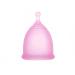 Silicone menstrual cup in pink-reusable menstrual cups with premium design soft flexible and sustainable menstrual cup