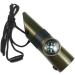 Vinceo 7-in-1 Survival Pipe Kit - Multifunction Survival Tool for Hiking & Camping with Compass Thermometer Reflector Magnifier & LED Light - Buy Online on GoSupps.com