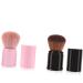 Healeved Cosmetic Supplies Makeup Brush Highlighter Makeup Blending Brush Black Puff Powder Blending Brush Loose Face Powder Applicators Powder Puff Travel Telescopic Makeup Foundation Pink 8.3x3.3cm Pink - Buy Online on GoSupps.com