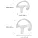 2 Pairs Noise Cancelling Airplane Ear Plugs - Soft Silicone Earplugs for Sleeping & Travel - Clear Triangle Ear Duct Design - Buy Online on GoSupps.com