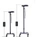 Aluminum Alloy Crutch - Men Ms Four Feet Walking Stick -Elderly Four Corners Crutch -Adjustable Telescopic Mobile Aid with Light Black Family Elegant - Buy Online on GoSupps.com