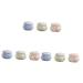 FOMIYES 9 Pcs Ceramic Airtight Jar Small Containers Girls Chapstick Body Balm Cosmetic Sample Travel Cream Pots Lip Balm for Women Empty Cosmetics Sub Jar Balm Cosmetics Container Ceramics 4.5x4.5cmx3pcs Assorted Colorx3...