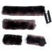 Merauno Sheepskin Horse Noseband Cover Lambskin Halter Set 1x Neck saver 1x Nose Protector 2x Cheek pieces Brown - Buy Online on GoSupps.com