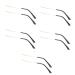 Stobok glasses bracket spare parts 5 pairs of glasses accessories vintage glasses vintage sun glasses glasses holder glasses holder metal legs glasses brick spare brille parts Arms for glasses goldenx5st 14x0.6cmx5pcs