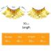 Dorisue Halloween lashes Gold eyelashes glitter eyelashes golden cosplay eyelashes yellow False Eyelashes Extension for Women Girls P24 - Buy Online on GoSupps.com