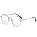 Newada ovale retro reading glasses for women blue light blocking computer glasses read made of metal glare-free flat light mirror (color: silver size: +2.50) +2.50 silver