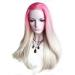 Buy Women s Synthetic Lace Front Wig - Medium Straight Pink Ombre Natural Costume Wig - International Shipping Available - Buy Online on GoSupps.com