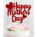 24 Pcs Mother's Day Cupcake Toppers Love Heart Glitter Happy Mother's Day Cupcake Inserts Cute Love Mum Cupcake Topper for Mother Day Birthday Party Woman's Day Decor (Red) - Buy Online on GoSupps.com