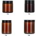 Dajidafu Amber Glass Bottle For Makeup And Body Care Products Multi-functional Screw Lid Reusable BPA-free Eco-friendly 100g Black 100g 100g Black 100g - Buy Online on GoSupps.com
