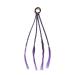 Girls Clip In Braids Dreadlocks Braid Bobbles Scrunchies Party Hair Dress Up (1 Purple) 1 Purple