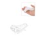 1 Pair Dividers Foot Separator Splint for Bunion Relief | Gel Cushions & Hammer Toe Straighteners - White - Buy Online on GoSupps.com