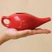 Ancient Impex Ceramic Neti Pot with 5 Neti Salt Sachets - Natural Sinus Infection Relief | Red Crackle Pattern - Buy Online on GoSupps.com