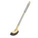 Bathroom Toilet Bowl Brush with Plastic Long Antislip Handle Curved Angled Cleaner Wall Hanging Scrubber Deep Cleaning Tool Household Gadget Deep Cleaning Brush Set Yellow