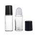 2Pcs 30ml/1oz Clear Glass Deodorant Roller Bottle with Plastic Roller Ball & Black Lid Deodorant Bottles Essential Oil Roller Bottles Empty Deodorant Containers for Essential Oils Deodorant