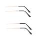 Balue glasses 2 pairs of glasses sunglasses Metal Pint buttons glasses spare parts glasses frame glasses nasal pads glasses repair set glasses arm legs woman metal glasses ros goldx2st 14x3cmx2pcs