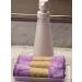 Basic Essentials Ultra Dense Luxurious and Super Soft Makeup Removal and Exfoliating Face Cloth - Full Size - 12x12 inch - Groovy Lavender