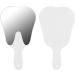 Cute Tooth Shaped Mirror with Handle Small Gift for Dental Clinic 3 Colors Available PC Material Designed for Oral Observation (White) - Buy Online on GoSupps.com