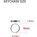 200pcs 8mm Double Loop Split Jump Rings for DIY Crafts - Silver Key Ring Connectors - Buy Online on GoSupps.com