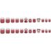 Cute Cartoon Short Pink Pearl Bow False Nails Acrylic Fake Nails Full Cover Nails Tips Artificial Finger Manicure Press on nails for Women and Girls - Buy Online on GoSupps.com