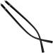 Qdragvoi Exchange of the glasses brackets Temple glasses spare bracket frame glasses bricks glasses replacement accessories 1 pair of matt black plastic glasses temple arm repair glasses