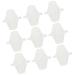 Reusable Menstrual Pads 9pcs 1 Mama Cloth Pads Washable Pads Reusable Napkins Cotton Pad Towel Menstrual Pad Pregnant Woman Panties Mother Reusable Feminine Pads White 9pcs 1 Count (Pack of 1)
