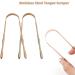 Premium Surgical Stainless Steel Tongue Scraper - Best Oral Care Tool for Adults & Kids - Easy-to-Use Rose Gold Tongue Cleaner - Buy Online on GoSupps.com